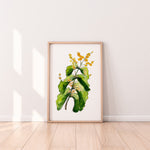 Elephant’s Ear Wattle Wall Art Print Canvas and Print