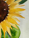 Sunflower Original Painting Watercolour Wall Art Size 5 x 7 in