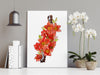 Red Flowering Kurrajong Wall Art Print Canvas and Print