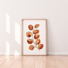 Brown Gum Leaf Set (1) Wall Art Print