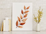 Brown Gum Leaf Set (3) Wall Art Print