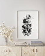 Eucalyptus Mallee Black and White Wall Art Print