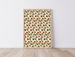 Sunflower Wallpaper Wall Art Print and Canvas