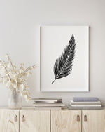 Palm Black and White Wall Art Print