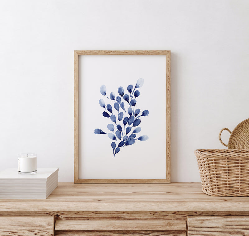 Bladderwrack Blue Coral Wall Art Prints