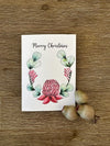 Australian Floral Christmas Cards Pack 4x6" With Envelope
