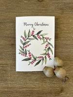 Australian Floral Christmas Cards Pack 4x6" With Envelope