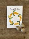 Australian Floral Christmas Cards Pack 4x6" With Envelope