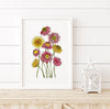 Everlasting Paper Daisy Wall Art Print