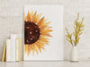 Sunflower Art Print Yellow Wall Art