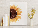 Sunflower Art Print Yellow Wall Art