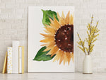 Sunflower Wall Print Watercolour