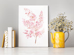 Baby's breath Print Pink Nursery Bedroom Wall Art