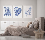 3 Set Hamptons Leaf Paintings Watercolour Canvasses and Prints