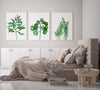 Watercolour Print Set of 3 Green Leaves