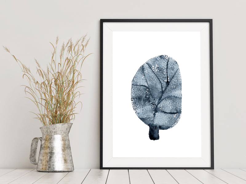 Grey Coastal Coral Nautical Watercolour Prints