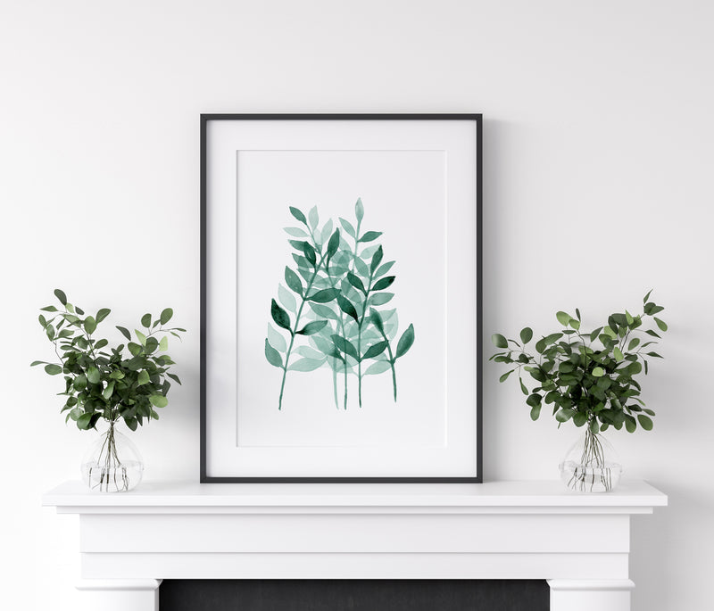 Gum Leaf Set 19 (4) Wall Art Print