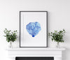 Coral Blue Set 2 (1) Wall Art Print