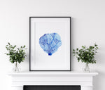 Coral Blue Set 2 (1) Wall Art Print