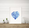 Coral Blue Set 2 (1) Wall Art Print