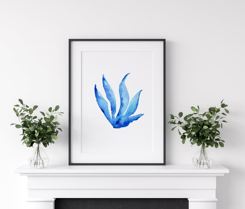 Coral Blue Set 2 (2) Wall Art Print