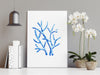 Coral Blue Set 2 (3) Wall Art Print
