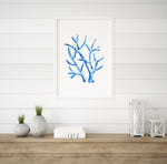 Coral Blue Set 2 (3) Wall Art Print