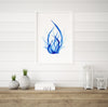 Coral Blue Set 2 (4) Wall Art Print
