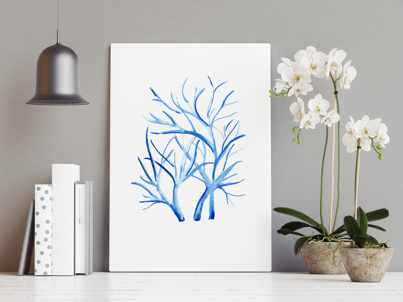 Coral Blue Set 2 (5) Wall Art Print