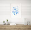 Coral Blue Set 2 (5) Wall Art Print