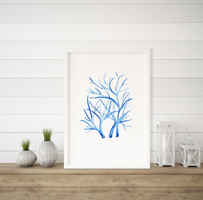 Coral Blue Set 2 (5) Wall Art Print