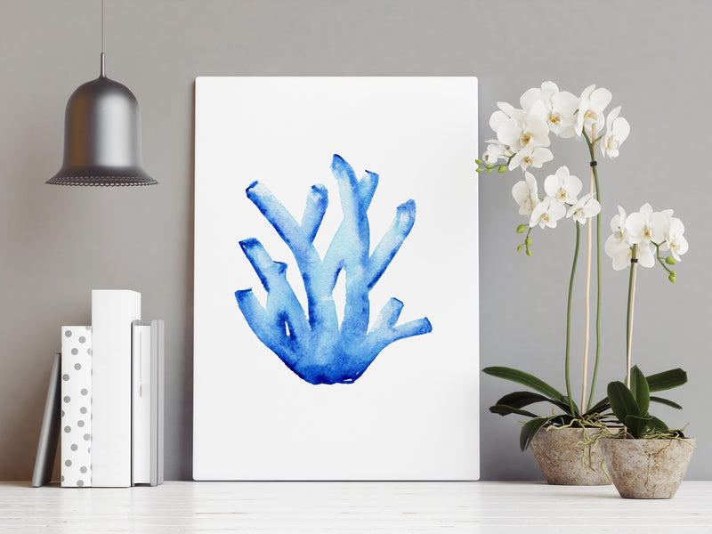 Coral Blue Set 2 (6) Wall Art Print