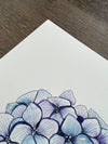 Blue Hydrangea Set of 3 Original Watercolour Floral Paintings 9 x 12 in