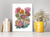 Protea Delight Wall Art Print