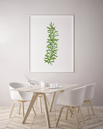 Rosemary Green Herb Kitchen Canvas and Print