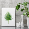 Fan Palm Print Botanical Leaf Watercolour Wall Art