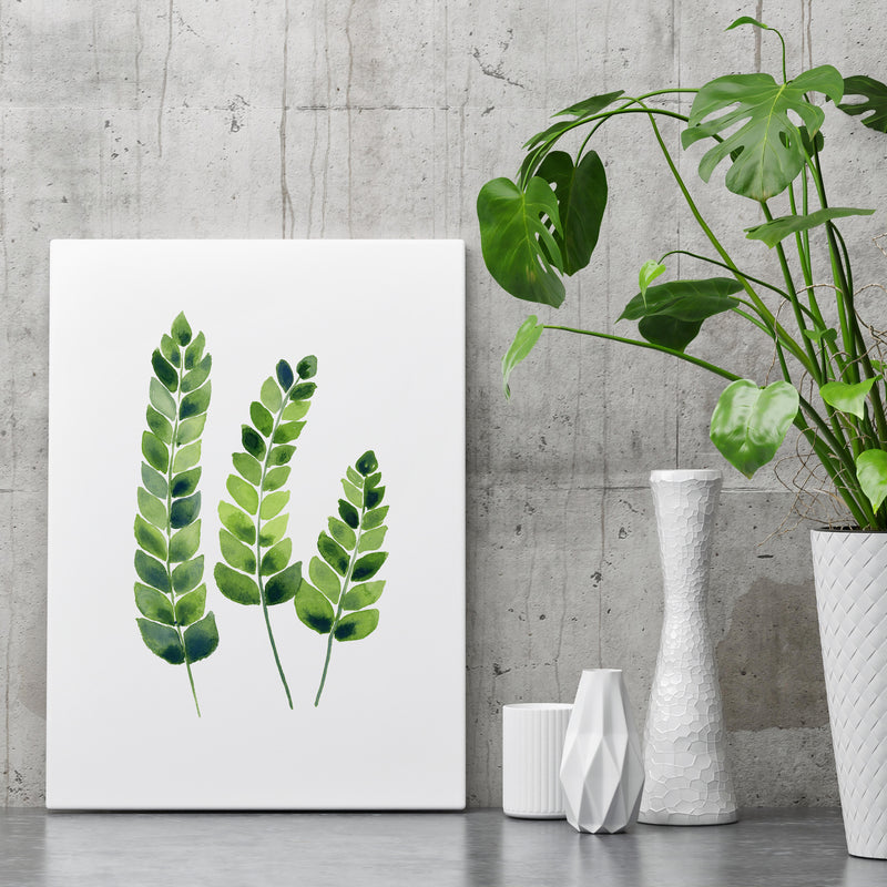 Fern Wall Art Royal Fern Watercolour Print Green Wall Decor