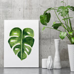 Monstera Art Watercolour Botanical Leaf Print