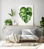 Monstera Art Watercolour Botanical Leaf Print