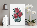 Waratah Bouquet Wall Art Print