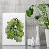 Oak Art Print Leaf Watercolour Botanical Canvas Print